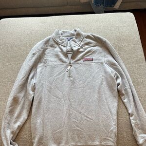 Vineyard Vines Gray Zip Up Sweater